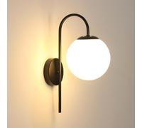 DELIPOP Apliques de Pared Interior Vintage, Negro Lámpara de Pared E27