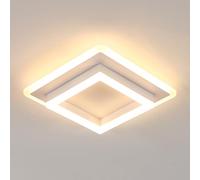 DELIPOP Lámpara de Techo LED Moderna, 30 W 3600 LM Plafon de Techo LED Cuadrado, Blanco cálido 3000 K Luz de Techo de Acrílico Chic para Cocina Comedor Estudio Pasillo