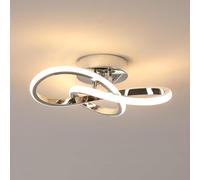 DELIPOP Lampara de Techo Modernas, 22W 3000K Plafón LED Techo Floral Design