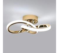 DELIPOP Lámpara de Techo Oro, 22W 6500K Plafón LED Techo Modernas
