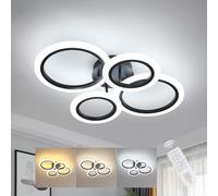 DELIPOP Lampara Techo LED Regulable, 32W 3600LM Moderno Plafon Led Techo