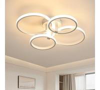 DELIPOP Moderno Plafon LED Blanco, 56W 6300LM Lámpara LED Techo 3000K