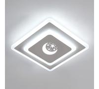 DELIPOP Plafon Led Techo, 26W 2925LM Moderna Lámpara de Techo LED Blanca, Blanco Frío 6500K, Cuadrada Luz de Techo del Para Corredor Cocina Sala de Estar Dormitorio Pasillo, Largo 24cm