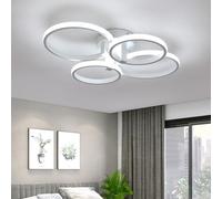 DELIPOP Plafon LED Techo Moderno, 56W 6300LM Lámpara de Techo Redonda 6500K