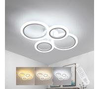 DELIPOP Plafon LED Techo Redondo Regulable, 32W 3600LM Lámpara de Techo