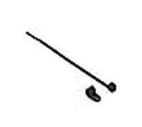 Delock 18864 presilla brida atornillada nylon negro 10 pieza(s)