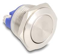 Delock 22040 interruptor eléctrico interruptor pulsador 2p plata