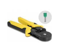 DeLOCK 90561 Alicate para prensar terminales de cable autoajustable hexagonal