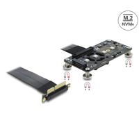 Delock adaptador pci express 3.0 x4 a m.2 key m con ventilador y cable
