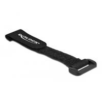 Bridas de velcro Delock con lazo, 3 unidades, negras 280 x 38 mm (ancho)