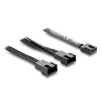 DeLOCK Cable de ventilador en Y, 1 x 4 pines PWM hembra a 2 x 4 pines
