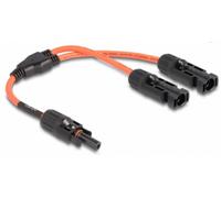 Delock cable divisor solar dl4 1 x hembra a 2 x macho 30 cm rojo