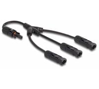 Delock cable divisor solar dl4 1 x hembra a 3 x macho 35 cm negro