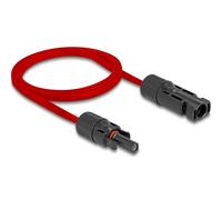 Delock cable plano solar dl4 macho a hembra de 1 m rojo