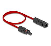 Delock cable plano solar dl4 macho a hembra de 60 cm rojo