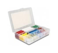 DeLOCK Caja surtida de 308 piezas de tubos termorretráctiles y conectores de cable para soldar multicolor