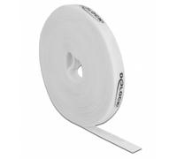 Delock cinta de gancho y bucle en rollo la 10 m x an 15 mm blanco