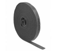 Delock cinta de gancho y bucle en rollo la 10 m x an 15 mm gris