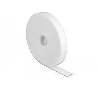 Delock cinta de gancho y bucle en rollo la 10 m x an 20 mm blanco