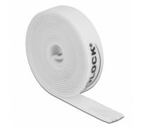 Delock cinta de gancho y bucle en rollo la 2 m x an 15 mm blanco