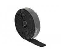 Delock cinta de gancho y bucle en rollo la 2 m x an 15 mm negra