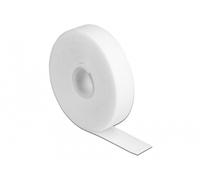 Delock cinta de gancho y bucle en rollo la 3 m x an 20 mm blanco