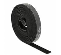 Delock cinta de gancho y bucle en rollo la 5 m x an 15 mm negra