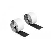 Delock cinta de gancho y lazo autoadhesiva la 1 m x an 25 mm negro