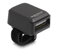 DeLOCK Escáner de código de barras de anillo 1D/2D Bluetooth Negro