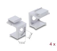 Delock keystone - juego de 4 cubiertas para puerta (7 mm, 4 unidades),