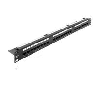 Delock panel de conexión de 19 a 1u de 24 puertos cat.6 con led y car
