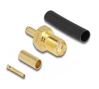 Delock sma hembra para engarzar rg-174/rg-316 con tubo termorretrácti