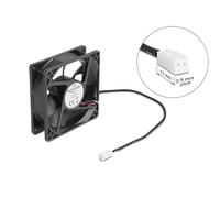 DeLOCK Ventilador axial 5 V CC, 80 x 80 x 25 mm, color negro