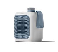 De'Longhi Capsule Desk - Termoventilador Cerámico Personal, Calefactor Eléctrico de Bajo Consumo, Calor Inmediato, Silencioso, Apagado Automático si se inclina, 360 W, Azul Claro (HFX10B03.LB)