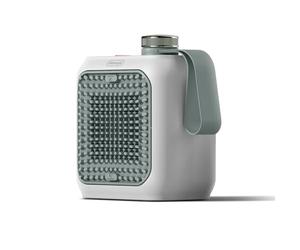 De'Longhi Capsule Desk - Termoventilador Cerámico Personal, Calefactor Eléctrico de Bajo Consumo, Calor Inmediato, Silencioso, Apagado Automático si se inclina, 360 W, Verde Salvia (HFX10B03.GR)