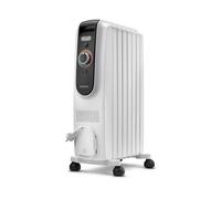 DeLonghi - Radiador de aceite Dragon EasyTronic TRD50615 - 1500W, 6 aletas, 12 niveles, Blanco