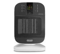 De'Longhi Calefactor vertical HFX60V20, cerámica, silencioso, temporizador 24 h, negro