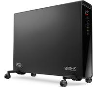 De'Longhi HX65L22, calefactor eléctrico, cerámica, con programación de 24 horas, para uso interior, de pie, color gris