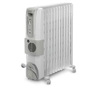 De'Longhi KH 771230V, radiador eléctrico de aceite, aceite, para uso interior, para suelo, blanco, giratorio