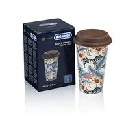DeLonghi Taza Animals Cerámica Térmica Doble Pared 300ml Tapa Silicona