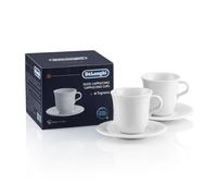 De'Longhi Tazas de cappuchino de porcelana, 270 ml, pack de 2 DLSC309