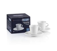 De'Longhi Tazas de porcelana para espresso, 70 ml, pack de 2 DLSC308