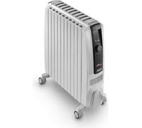 De'Longhi TRDX41025E, radiador eléctrico de aceite, aceite, 24 horas, para interiores, para suelo, blanco
