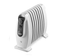 DeLonghi Radiador de aceite TRNS0808M Serie Nano 800W 8 elementos Blanco Hasta 25 m³