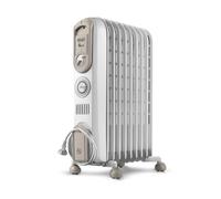 DeLonghi Radiador de aceite V550918T.WB 1800W 3 niveles Real Energy Venturi Blanco