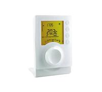 DELTA DORE Termostato programable Tybox 1117 con cable para calderas y bombas de calor - blanco