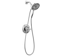 Delta Faucet Arvo 14 Series - Grifo de Un Solo Mango Con Kit de Moldura, 4 Pulverizadores In2ition 2 en 1, Cabezal de Mano Doble Con Manguera, Cromado 142840-I
