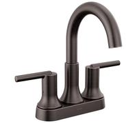 Delta Faucet Trinsic - Grifo de baño de bronce aceitado, juego central, tecnología Diamond Seal, montaje de drenaje de metal, bronce veneciano 2559-RBMPU-DST