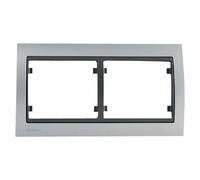 Delta Iris Marco (Gris, Modelo de mecanismos: x 2, Aluminio, Colocar)