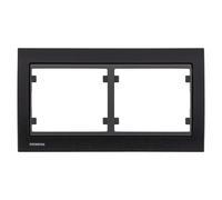 Delta Iris Marco (Negro, Modelo de mecanismos: x 2, Aluminio, Colocar)